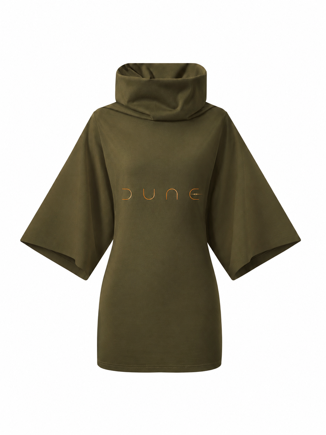 Aesthetic Turtleneck Batwing Dress